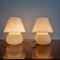 Mid-Century Murano Mushroom Glass Table Lamps, 1970s, Set of 2 3