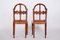 Art Deco Schellack Polierte Armlehnstühle und Stühle aus Nussholz, 1920er, 6er Set 6