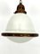 Vintage Industrial Chandelier in Copper and Milk Glass, 1950s 4