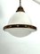 Vintage Industrial Chandelier in Copper and Milk Glass, 1950s, Image 6