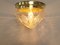 Brass Ceiling Lamp with Lead Crystal Shade, 1920s 6