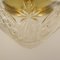 Brass Ceiling Lamp with Lead Crystal Shade, 1920s, Image 12