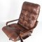 Vintage Armchair in Wood and Leather, 1970s 3
