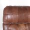 Vintage Armchair in Wood and Leather, 1970s 4