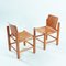 Vintage Brutalist Chairs in Pine and Plywood by Knud Friis & Elmar Moltke Nielsen for Getama, 1970s, Set of 2 3