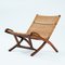 Sedia pieghevole Safari vintage in teak, Immagine 3