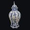Vase en Céramique Blanche et Bleue, 1890s 1