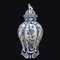 Vase en Céramique Blanche et Bleue, 1890s 2