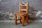 Brutalist Wooden Children's Chair, 1970s 2