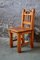 Brutalist Wooden Children's Chair, 1970s 1