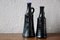 Vintage Black Danika Vases, 1970s, Set of 2, Image 1