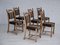 Sedie da pranzo in quercia, Danimarca, anni '70, set di 6, Immagine 1