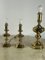 Vintage Italian Brass Table Lamps, 1980s, Set of 3 4