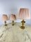 Vintage Italian Brass Table Lamps, 1980s, Set of 3, Image 3