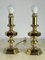 Vintage Italian Brass Table Lamps, 1980s, Set of 3 21