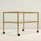 Vintage Italian Service Cart in Brass and Glass, 1980s 9