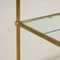 Vintage Italian Service Cart in Brass and Glass, 1980s, Image 5