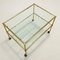 Vintage Italian Service Cart in Brass and Glass, 1980s 7