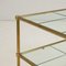 Vintage Italian Service Cart in Brass and Glass, 1980s 3