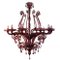 Amethyst Blown Venetian Glass Chandelier, 1960s 1