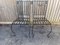 Vintage Wrought Iron Garden Patio Bistro Set, Set of 3 12