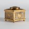 Opaline and Brass Inkwell from Tiffany Studio, Early 20th Century 4