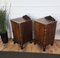 Italian Art Deco Nightstands in Burl Walnut, 1940s, Set of 2, Image 8