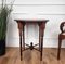 Antique Italian Round Walnut Side Table, 1890s, Image 6