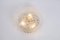 Large Round Textured Glass Ceiling Light attributed to Limburg, Germany, 1970s 6