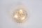 Large Round Textured Glass Ceiling Light attributed to Limburg, Germany, 1970s, Image 6