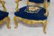 Vintage French Gilt Armchairs, 1920s, Set of 2 3
