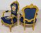 Vintage French Gilt Armchairs, 1920s, Set of 2, Image 6