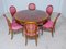 Regency Dining Table with Chairs, Set of 7 1