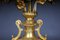 Louis XVI Monumental Royal Candlesticks in Gilded Bronze, Set of 2 6