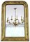 Espejo de pared o sobremanto Louis Philippe antiguo dorado, siglo XIX, Imagen 1
