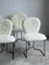 Dining Chairs in Metal and Faux Fur, 1970s, Set of 6, Image 2