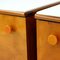 Bedside Tables in Walnut and White Glass, 1964, Set of 2, Image 6