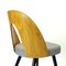 Dining Chairs in Oak & Fabric by Antonin Šuman for Tatra, 1960s, Set of 4 7