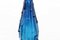 Blaue Vintage Empoli Glasflasche, 1960er 5
