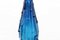 Vintage Blue Empoli Glass Bottle, 1960s 5