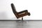 King Chair in Brown Leather by André Vandenbeuck for Strässle, 1960s 3