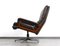 King Chair in Brown Leather by André Vandenbeuck for Strässle, 1960s 1