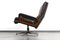 King Chair in Brown Leather by André Vandenbeuck for Strässle, 1960s 8