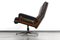 King Chair in Brown Leather by André Vandenbeuck for Strässle, 1960s, Image 8