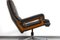 Chaise King en Cuir Marron par André Vandenbeuck pour Strässle, 1960s 6