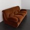 Italienisches Space Age Samtsofa, 1970er 2