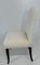 Italian Art Deco Style Cream Velvet and Black Lacquered Chairs, 1980s, Set of 16 9