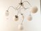 Adjustable Hanging Lamp with White Sphere Glass 6