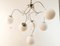 Adjustable Hanging Lamp with White Sphere Glass, Image 6