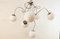 Adjustable Hanging Lamp with White Sphere Glass, Image 4